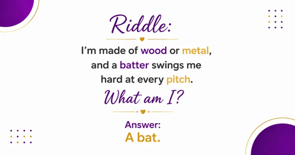 Easy Baseball Riddles