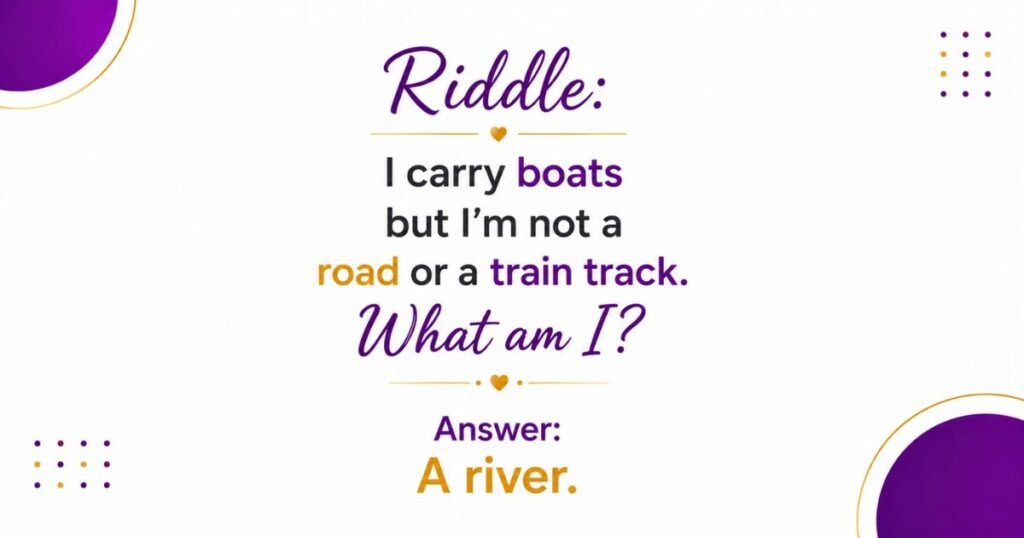 Easy River Riddles for Kids (Ages 4–8)