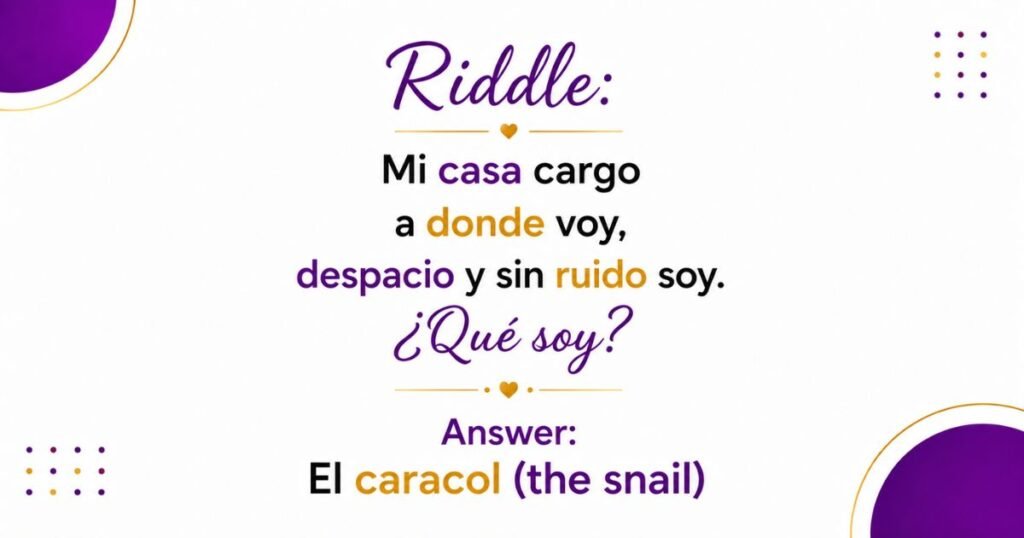 Easy Spanish Riddles for Kids