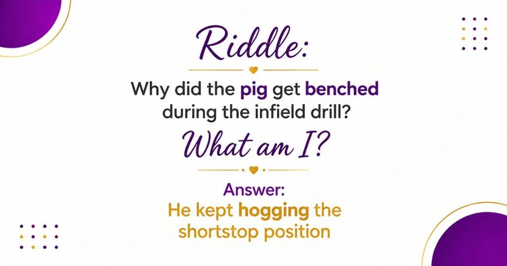 Funny Baseball Riddles and Puns
