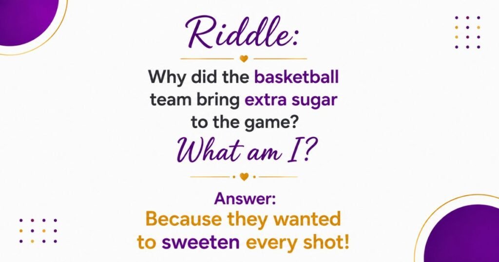 Funny Basketball Riddles and Puns