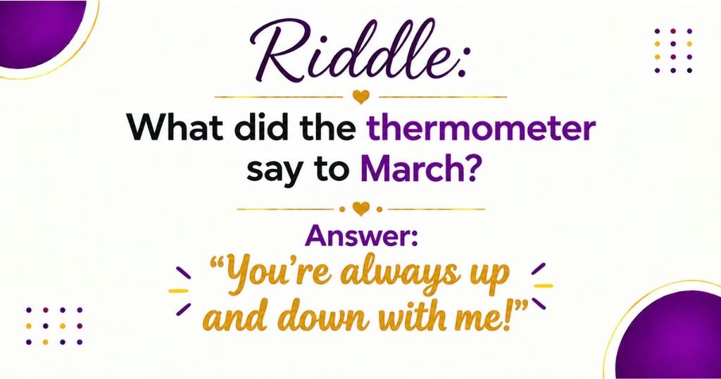 Funny March Riddles for Kids