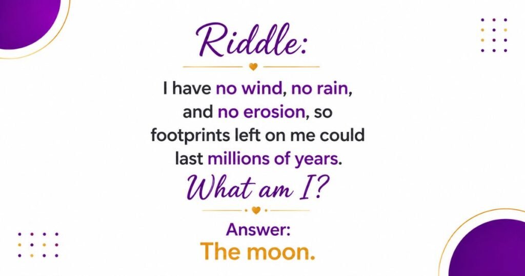 Hard Science-Based Moon Riddles