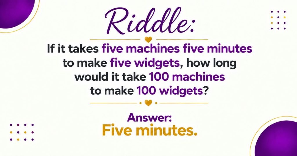 Logic and Brain Teaser Riddles for Adults