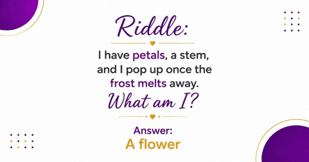 March Riddles For Kids