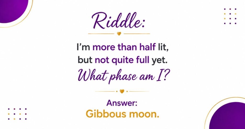 Moon Phase Riddles (Medium)