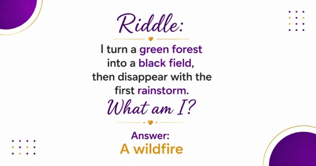 Riddles About Fire