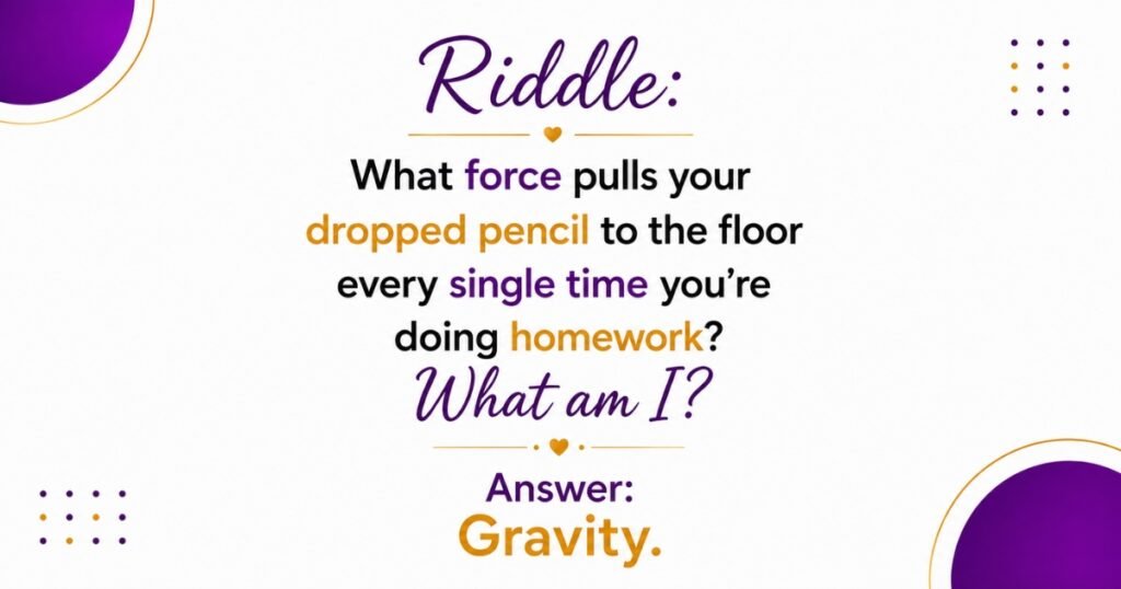 Science Homework Riddle