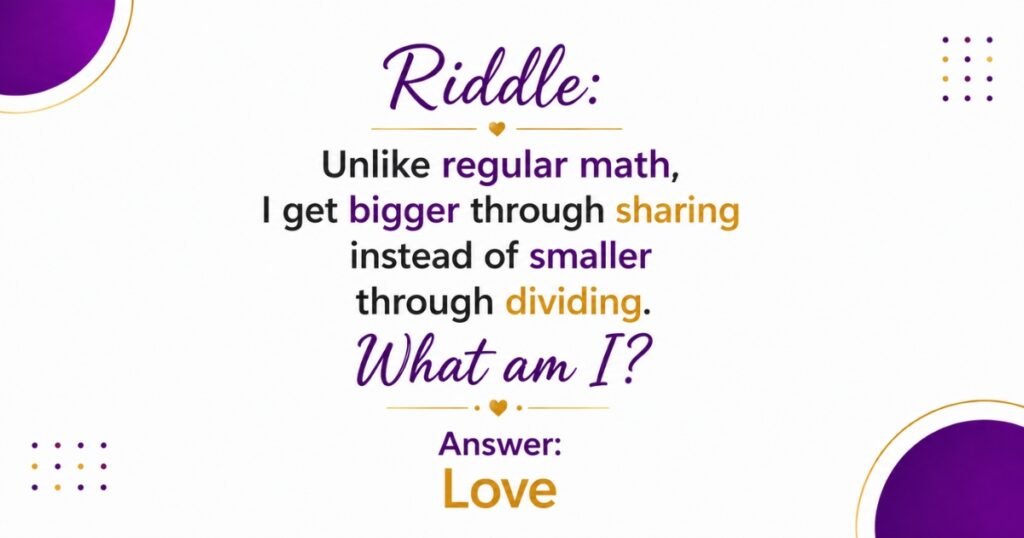 Sweet Love Riddles For Kids