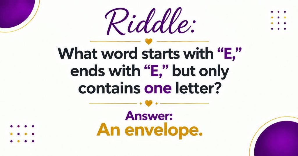 Wordplay Riddles for Adults