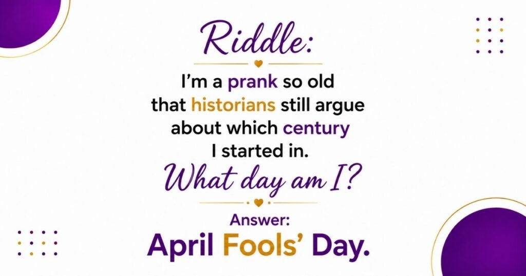 April Riddles for Adults and Trivia Night