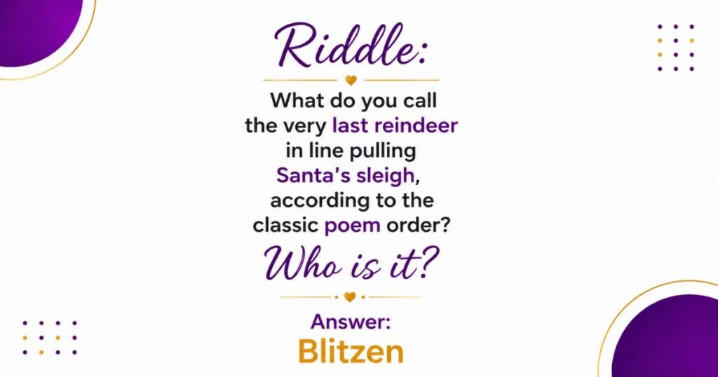 Reindeer Riddles