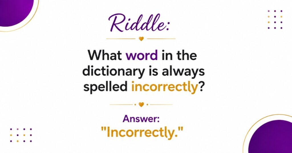 Classroom Riddles With Answers