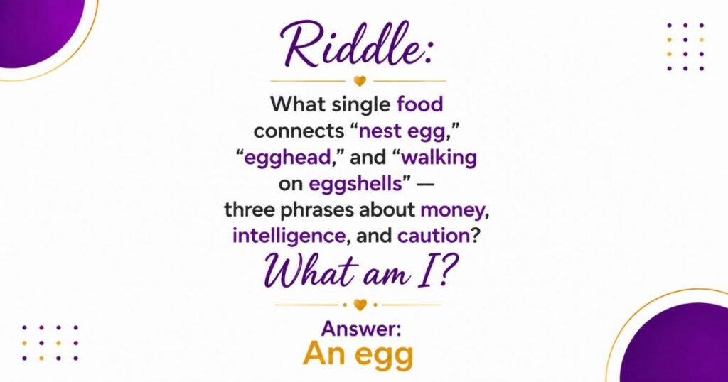 Egg riddles for adults