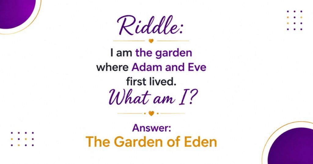 Bible Riddles
