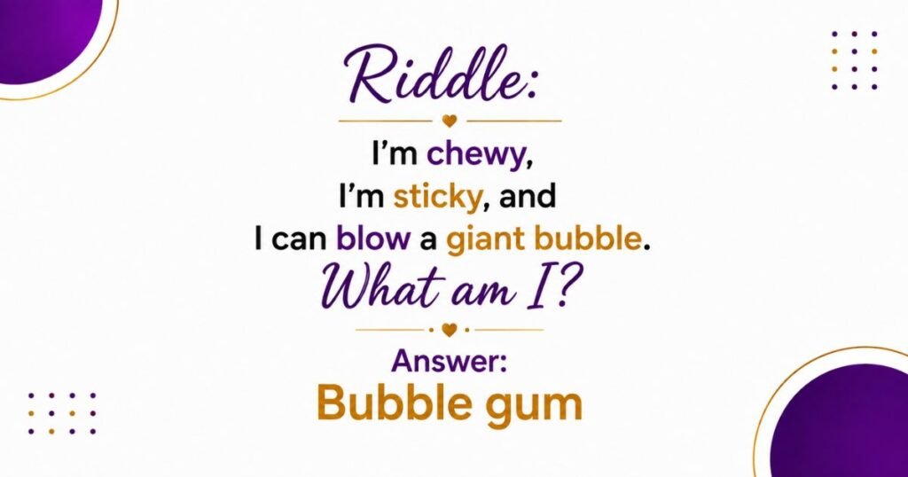 Easy Candy Riddles for Kids