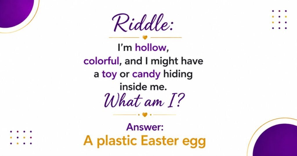 Easy Easter Egg Riddles for Kids