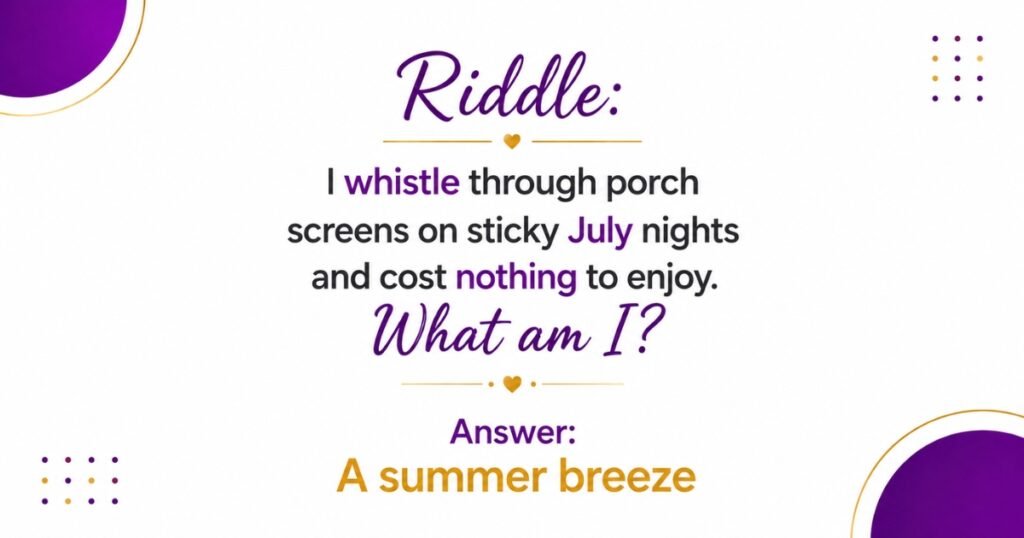 Easy Summer Riddles