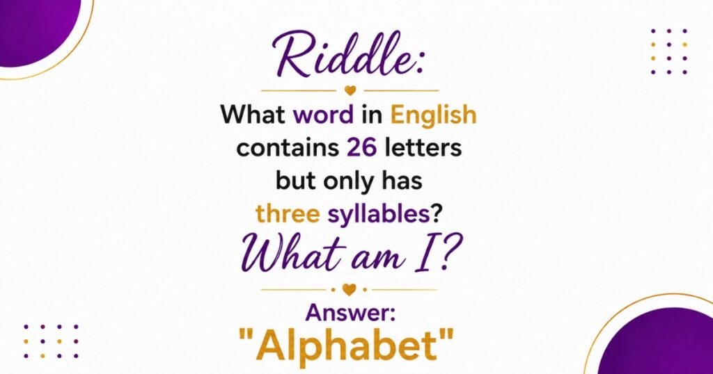 English Riddles With Answers