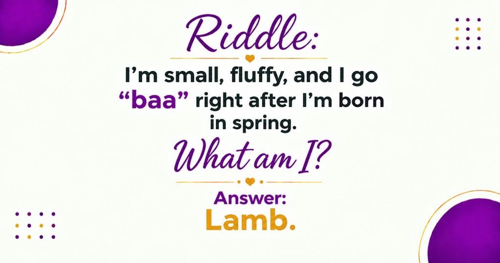 Farm Animal Riddles