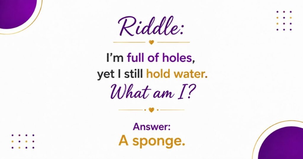 Gentle and Easy Riddles for Seniors