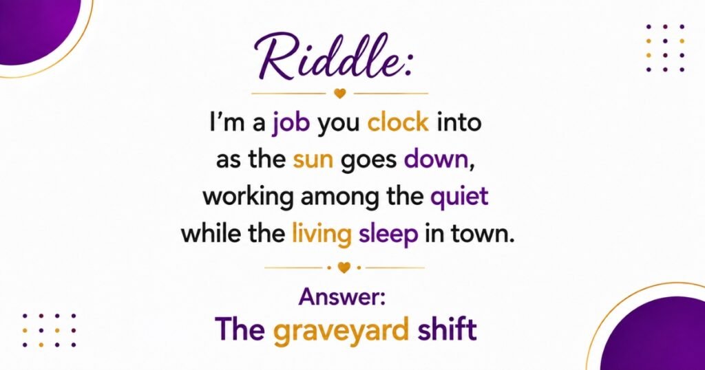 Hard Dark Riddle With Answer