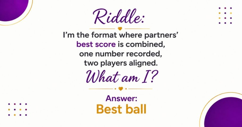 Hard Golf Riddles for Golf Veterans