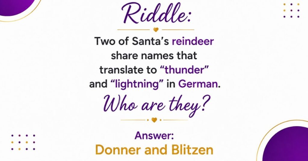 Reindeer Riddles