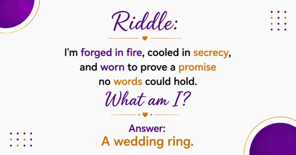 Hard Ring Riddles To Challenge Big Kids