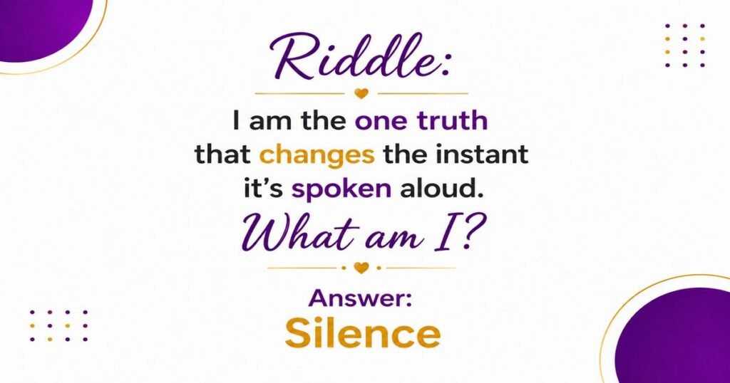 Silence Riddles