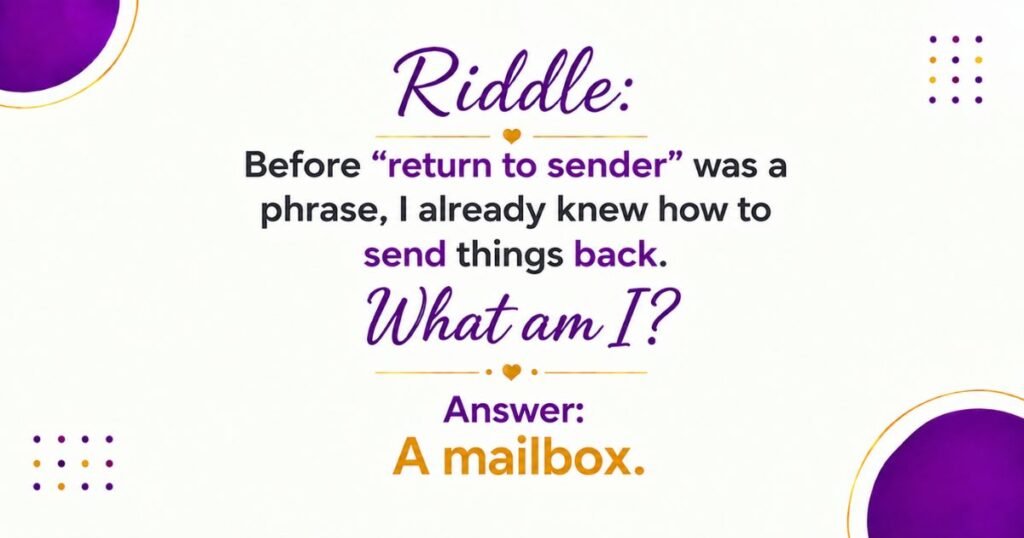 Historical and Mail Carrier Mailbox Riddles With Answers