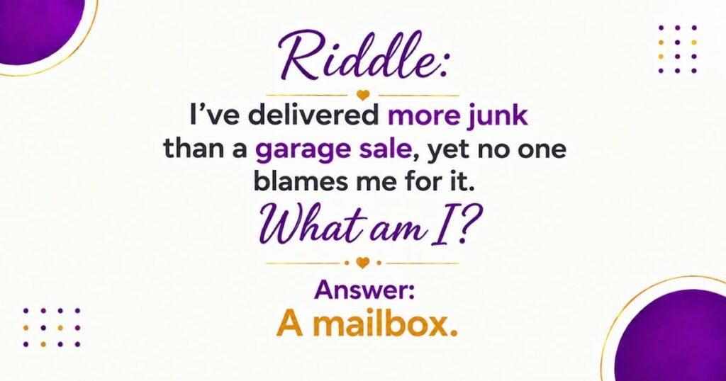 Mailbox Riddles for Adults