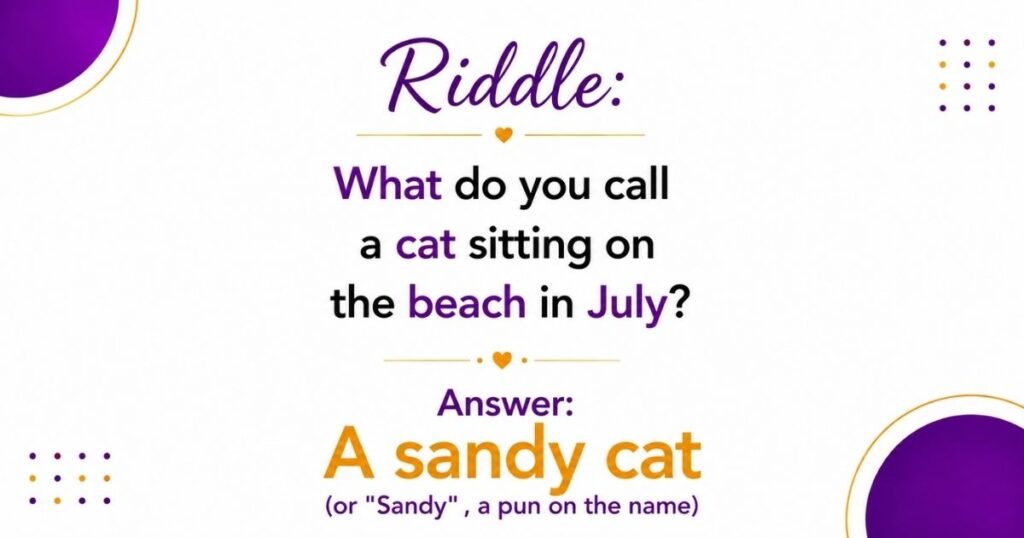 Medium Difficulty Cat Riddle