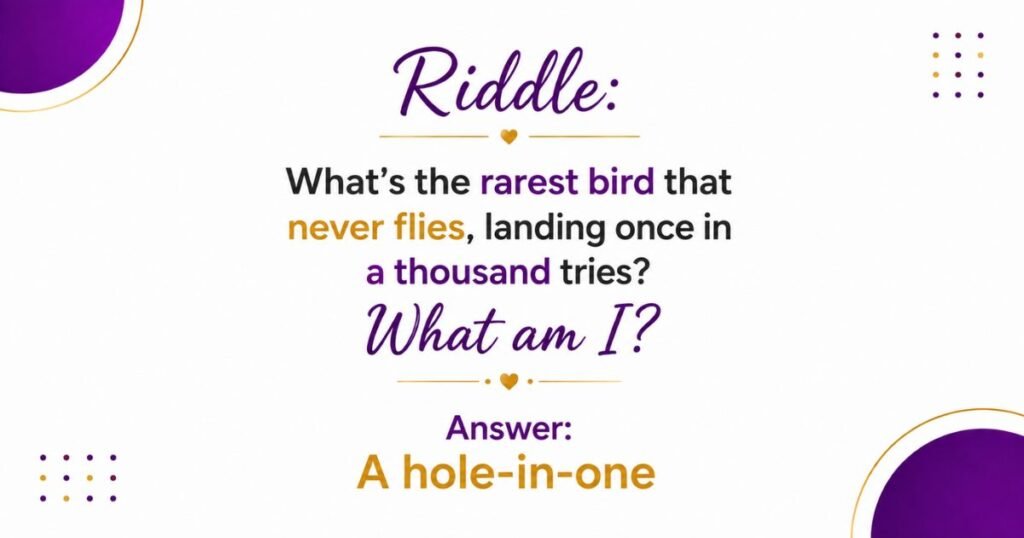 Medium Golf Riddles for Mixed Groups