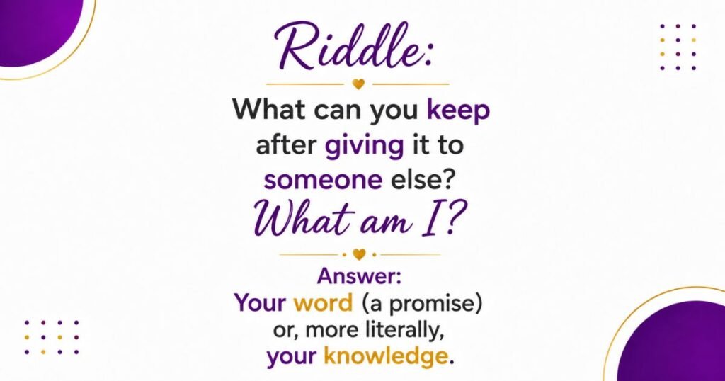 Classic Riddles