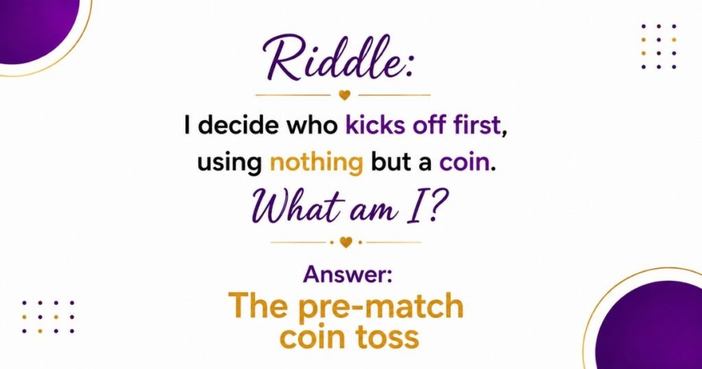 Medium Soccer Riddles (A Little More Tricky)