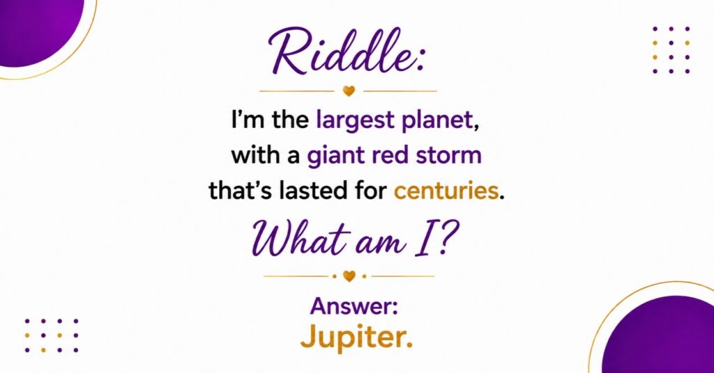 Medium Space Riddles About The Solar System