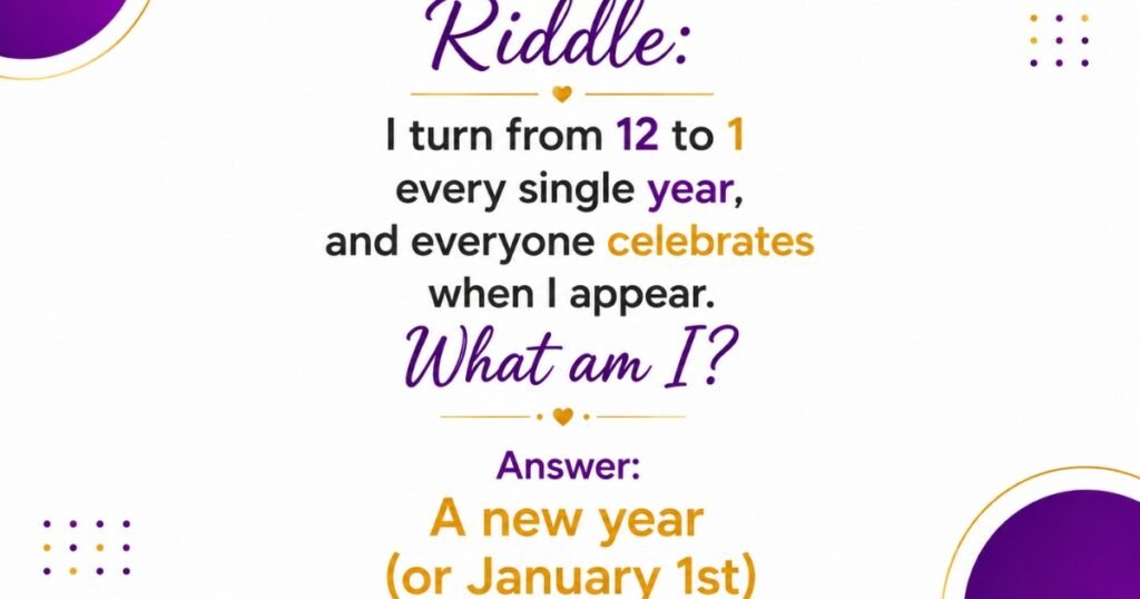 New Years Riddles