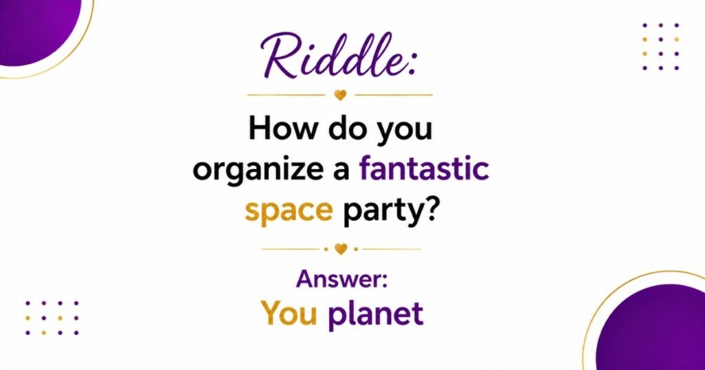 Party And Group Game Funny Riddles