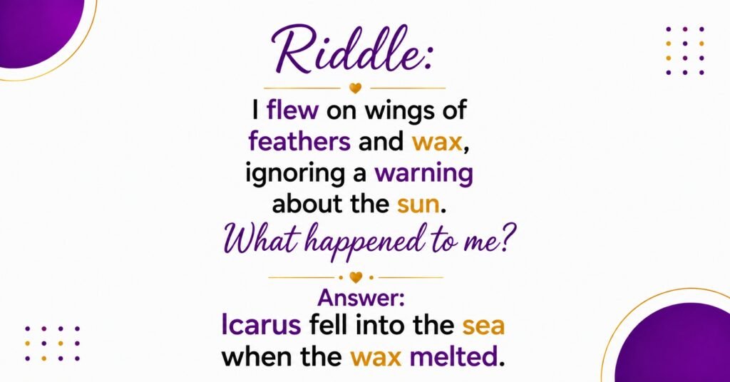 Riddles From Greek Myths And Stories