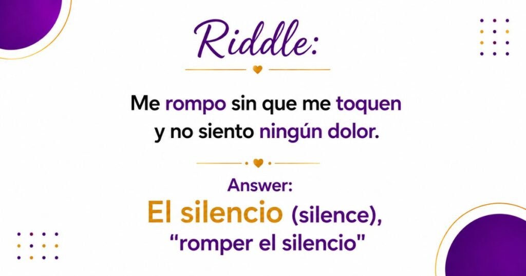 Riddles in Spanish with Answers