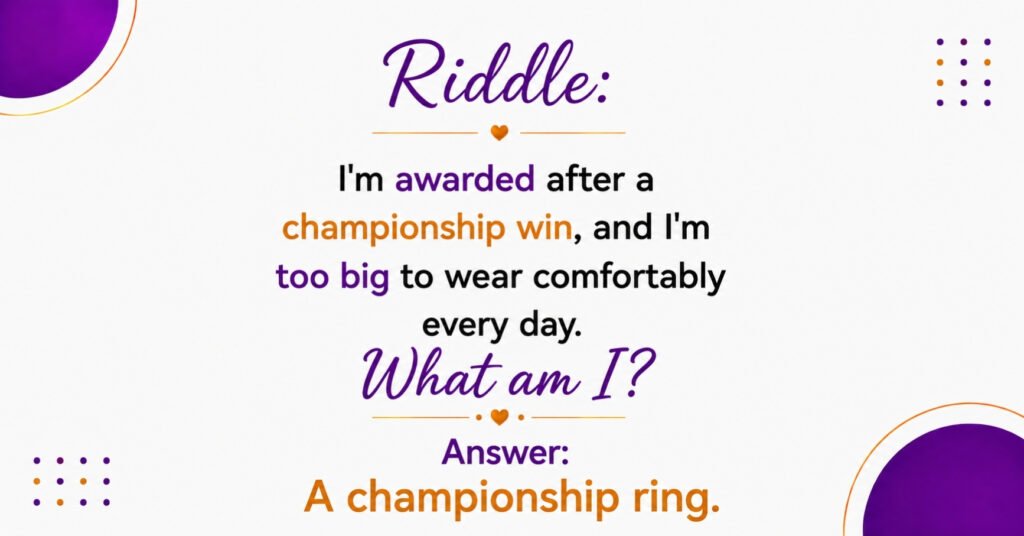 Ring Riddles For Classroom And Game Night