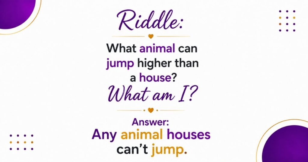 Short Animal Riddles