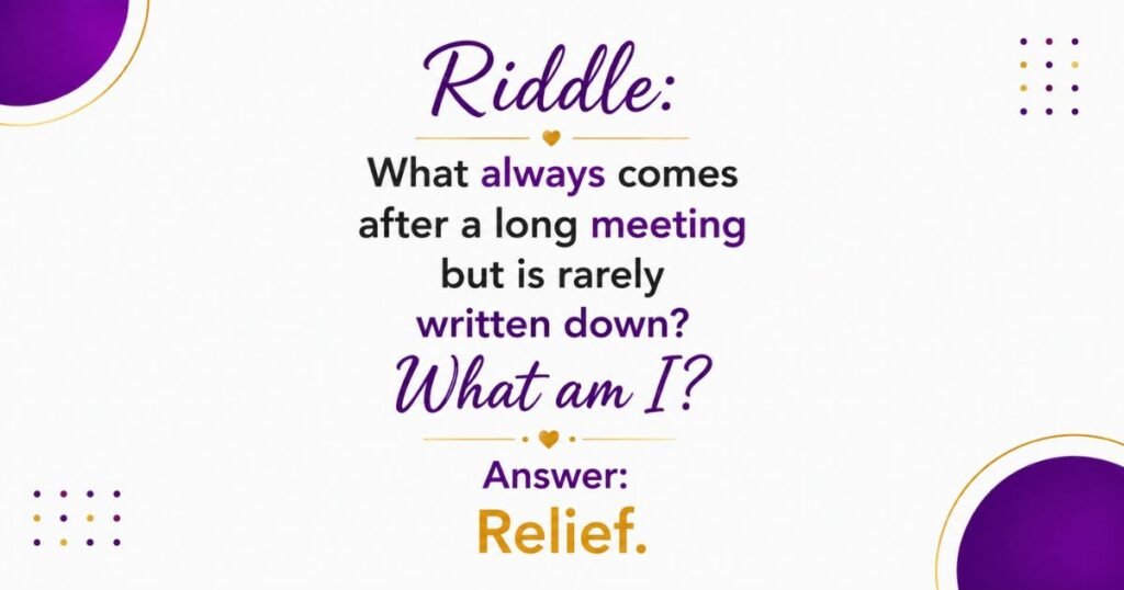 Short Riddles for Adults