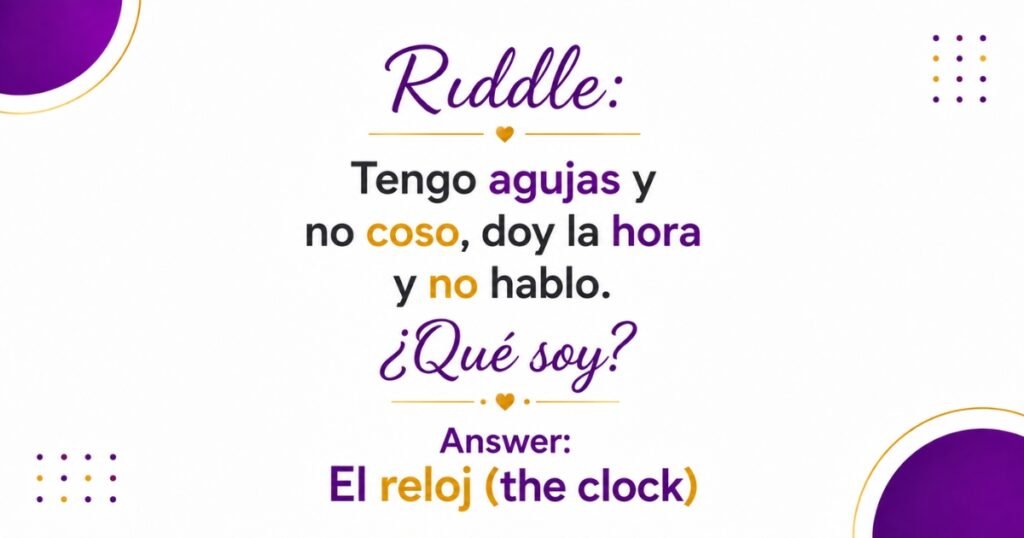 spanish riddles with english translation
