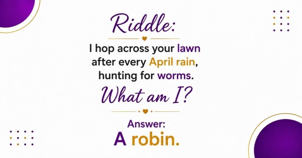 Spring Animal Riddles for April