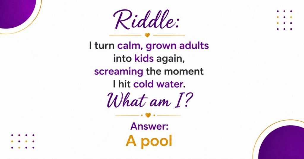 Summer Riddles for Adults