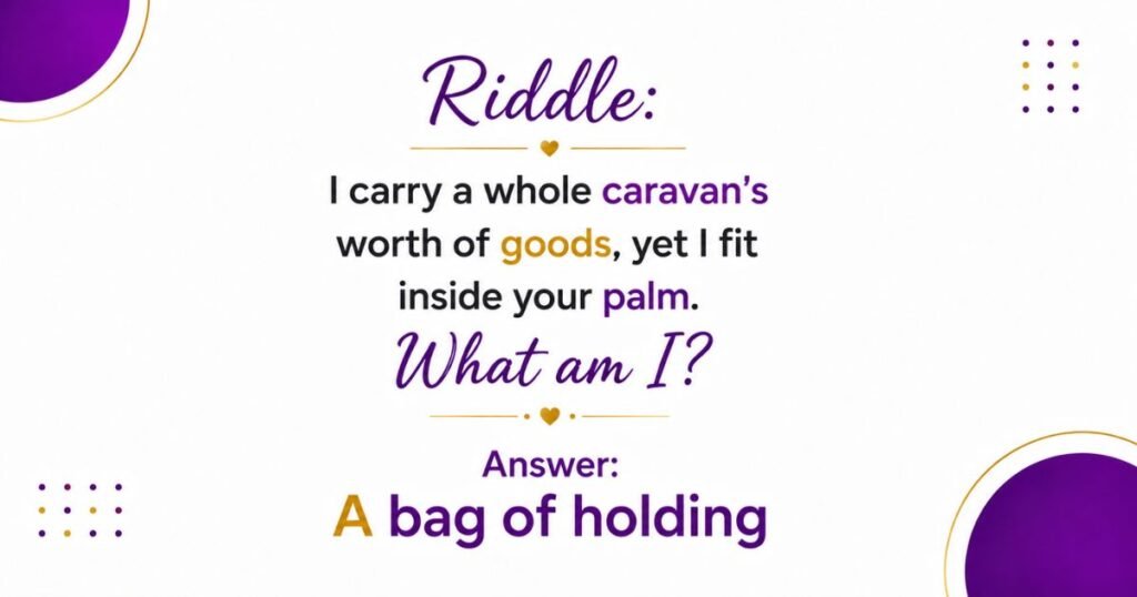Treasure and Magic Item Riddles