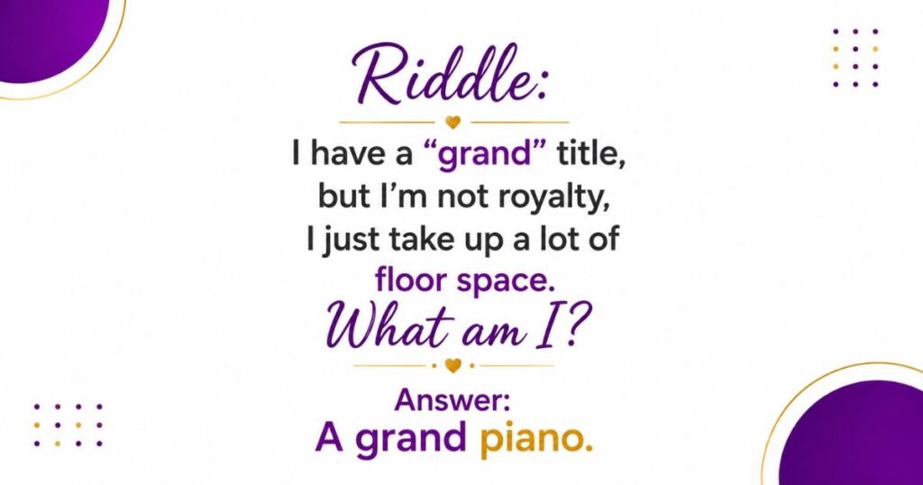 Tricky Wordplay Piano Riddles