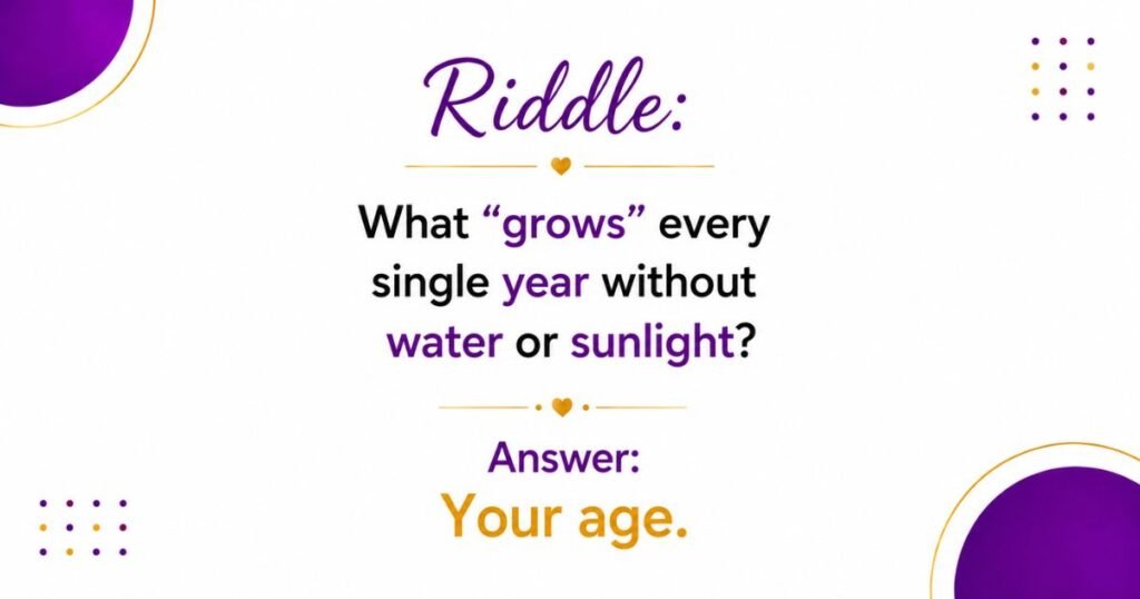 short birthday riddles for kids